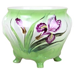 Jardinière en majolique Art Nouveau de la NIMY Imperiale Royale, Belgique, vers 1915