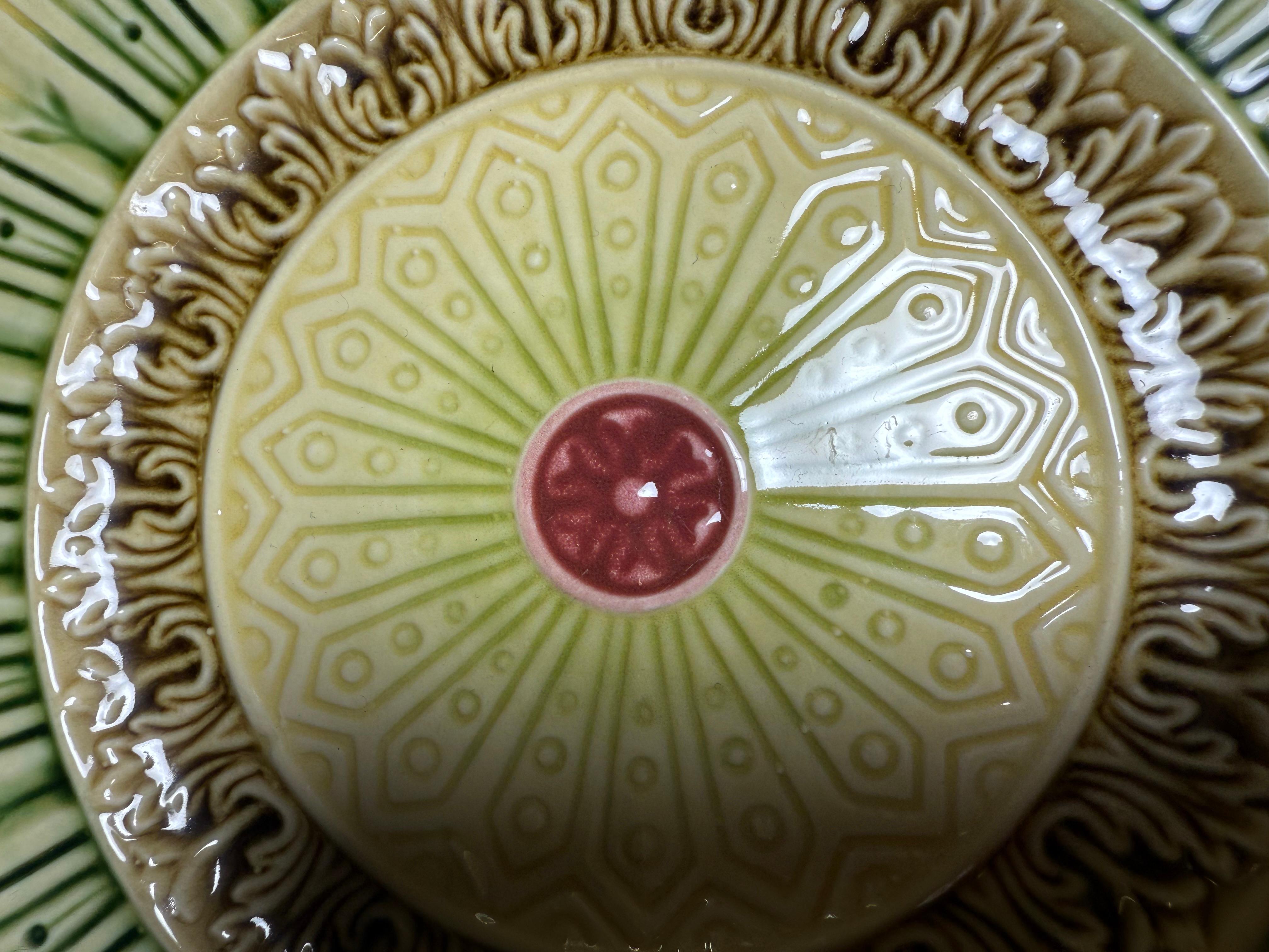 Ceramica Due piatti in maiolica Art Nouveau Germania XX secolo in vendita