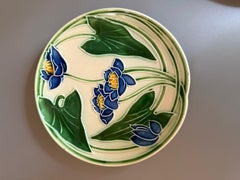 Art Nouveau Majolica Water Lilies Villeroy Boch Germany