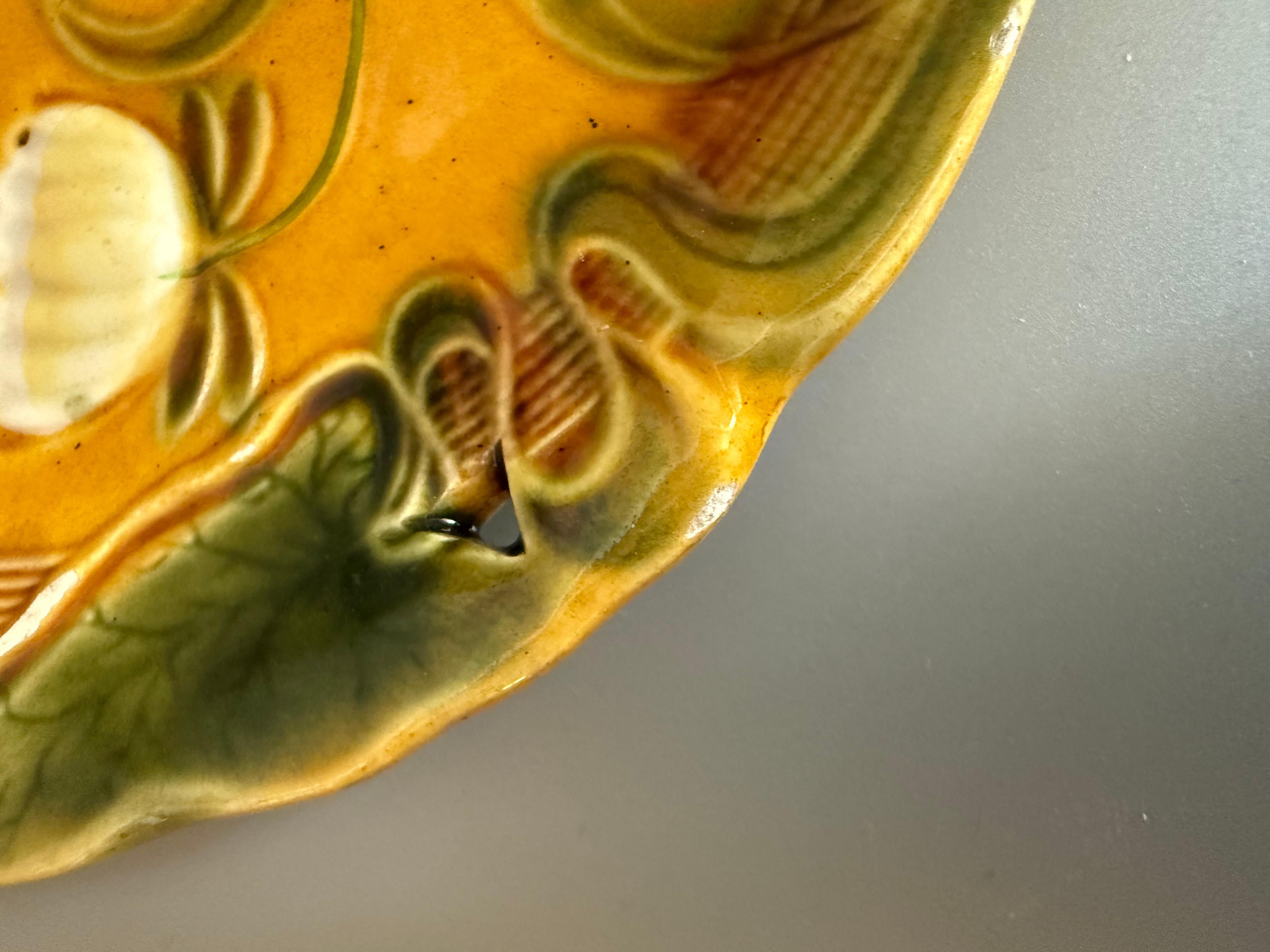 Art Nouveau Majolique Nénuphar Deux Assiettes Villeroy & Boch 1890 en vente 2