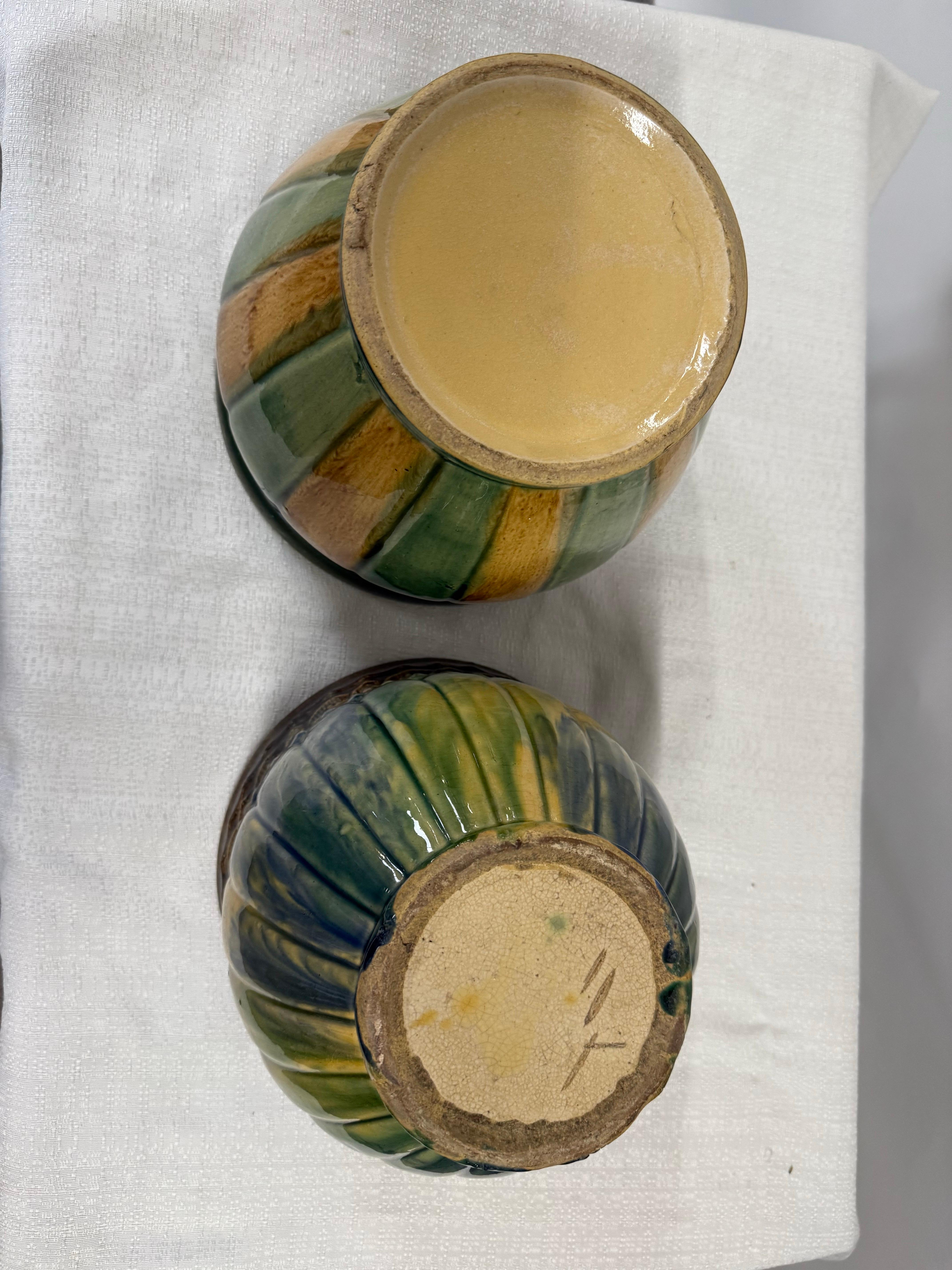 Fioriera o giardiniera in maiolica Weller Pottery in stile Art Nouveau, coppia compatibile 4