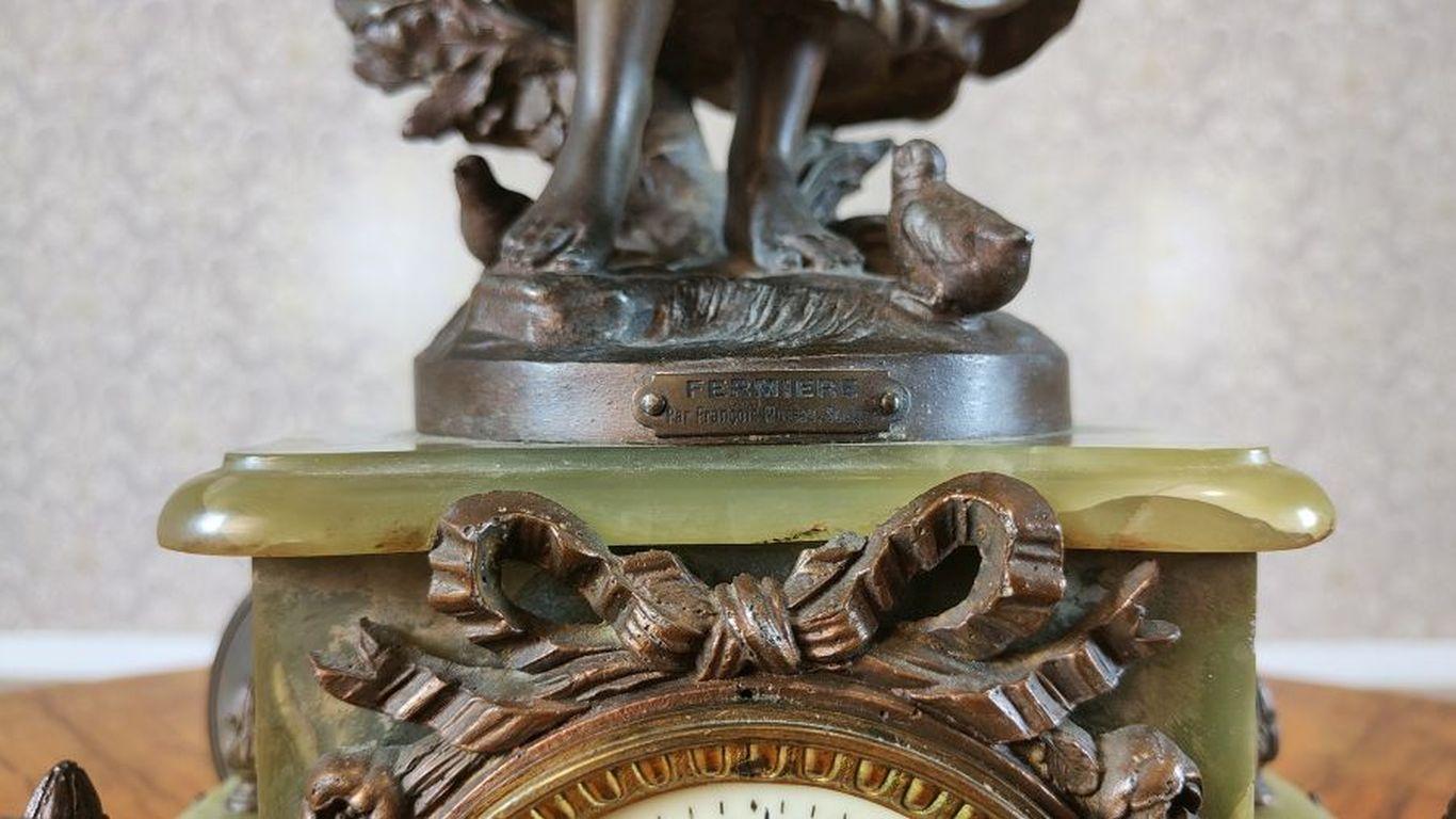 Art Nouveau Mantel Clock by Francois Moreau From 1900/1920 4