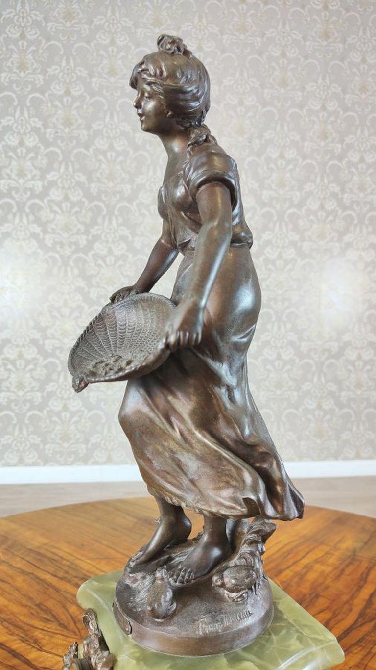 20th Century Art Nouveau Mantel Clock by Francois Moreau From 1900/1920