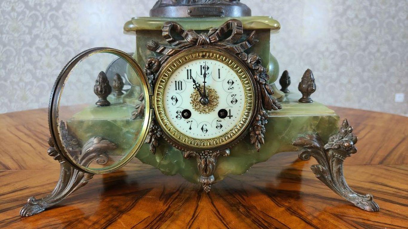 Bronze Art Nouveau Mantel Clock by Francois Moreau From 1900/1920