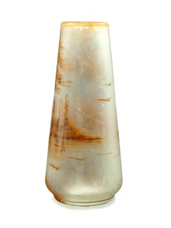 Art Nouveau Marine Escape Vase by Joma, Montreuil, France, Early 1900