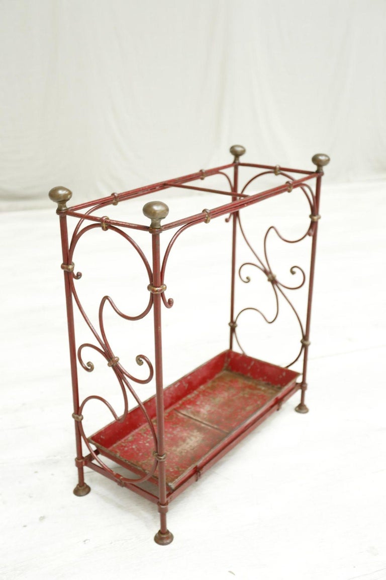 Art Nouveau Metal Stick Stand For Sale at 1stDibs