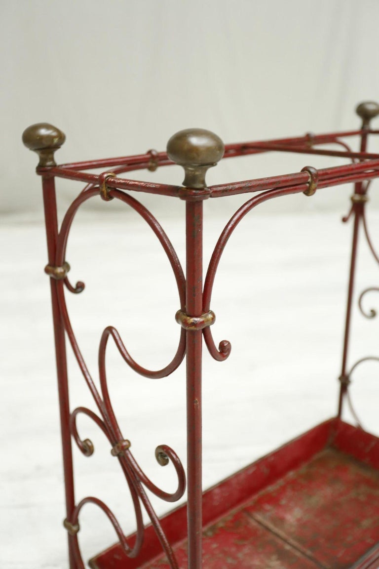 Art Nouveau Metal Stick Stand For Sale at 1stDibs
