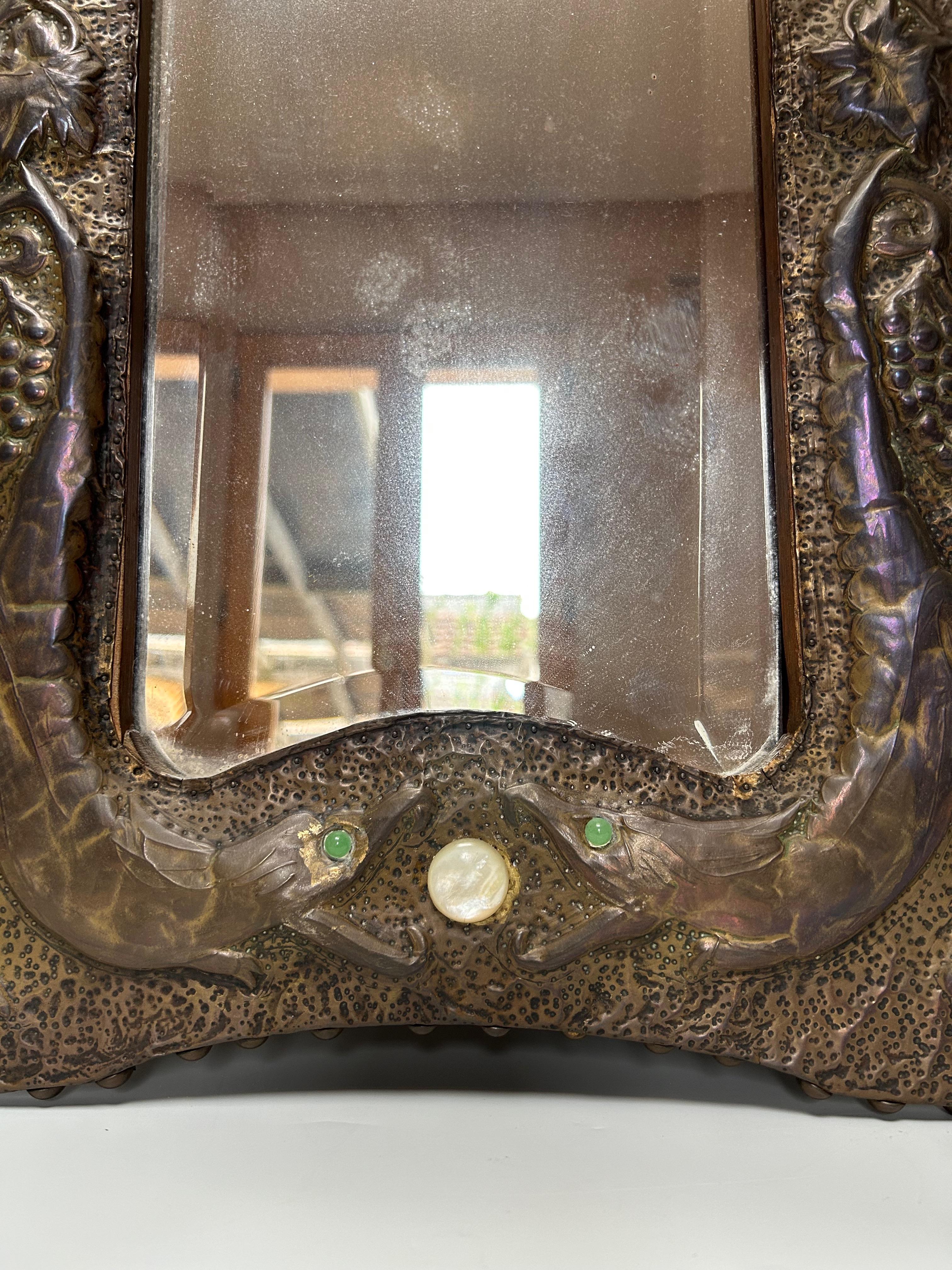 Art Nouveau mirror circa 1900 For Sale 4