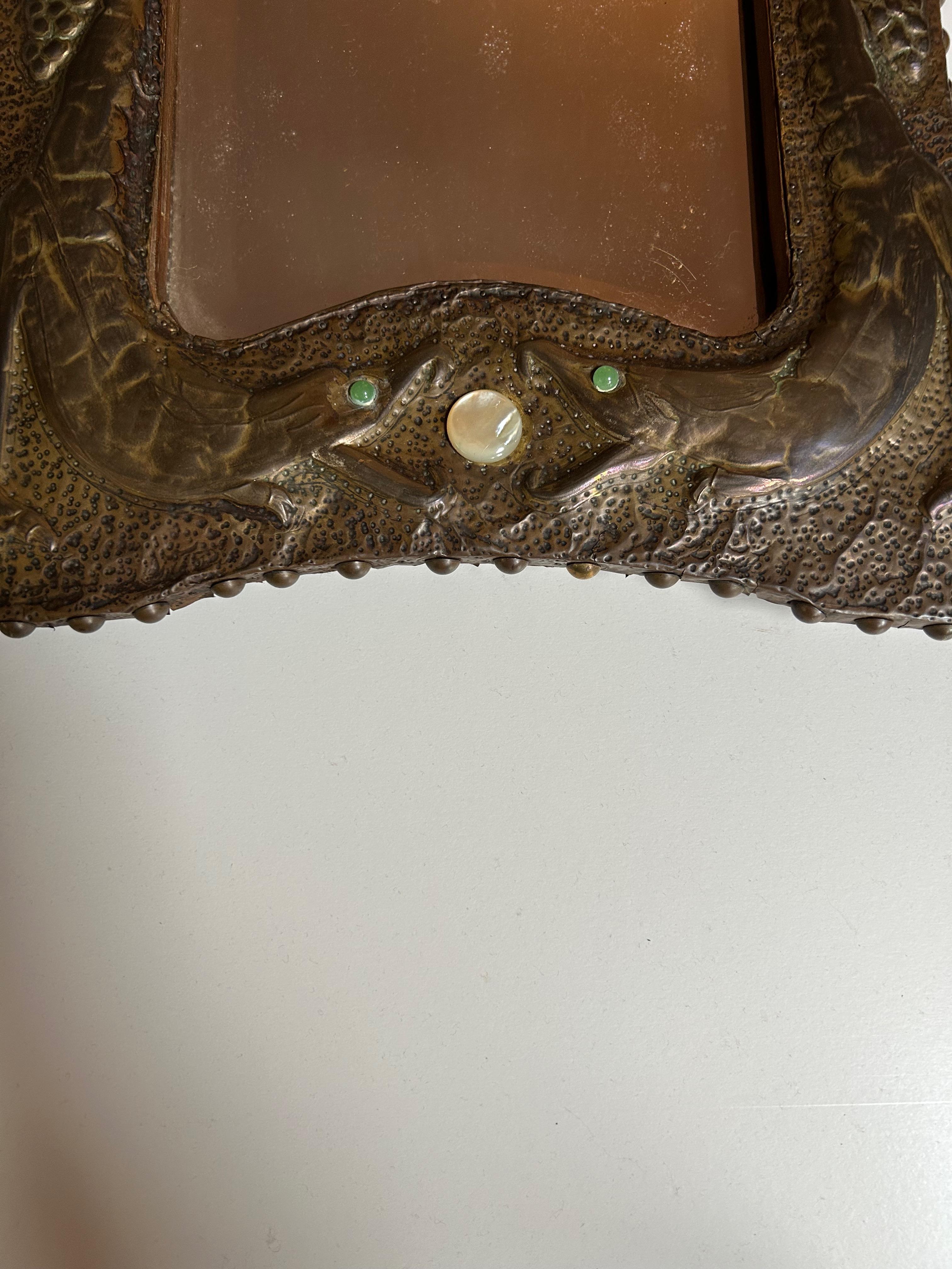 French Art Nouveau mirror circa 1900 For Sale