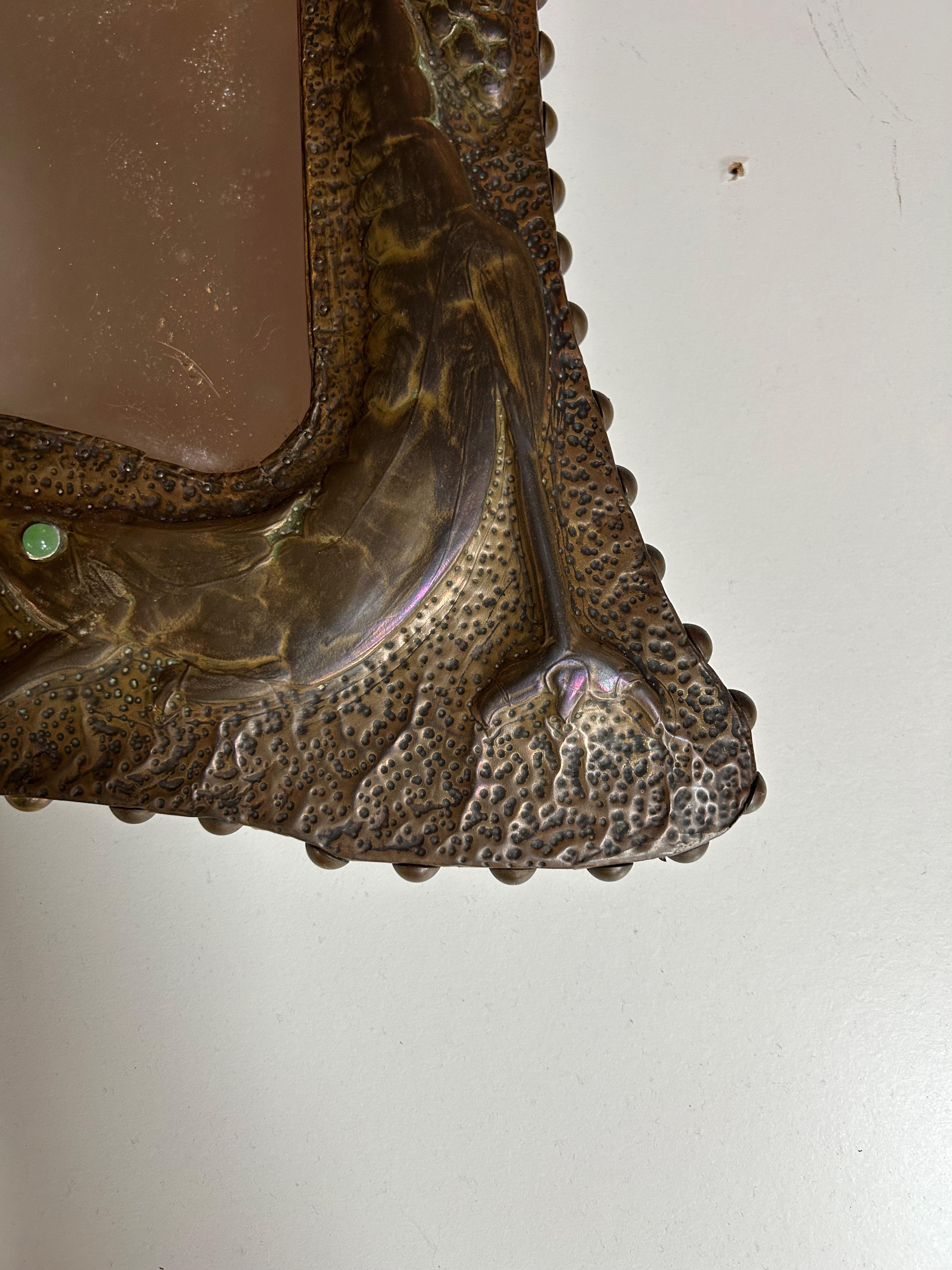 Art Nouveau mirror circa 1900 In Excellent Condition For Sale In NANTES, FR