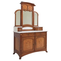 Art Nouveau Mirror Dresser in Mahogany, 1920