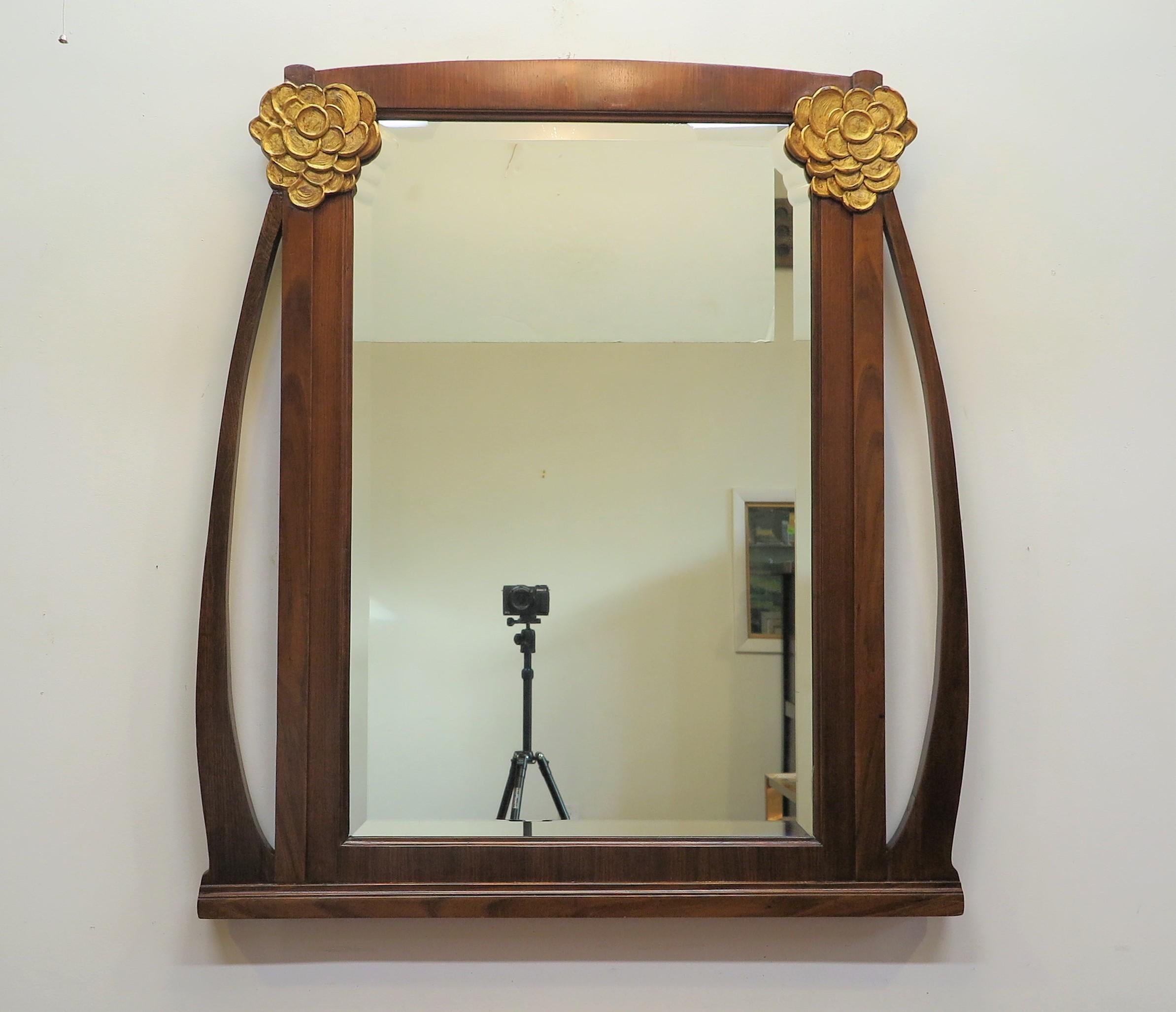 miroir art nouveau femme