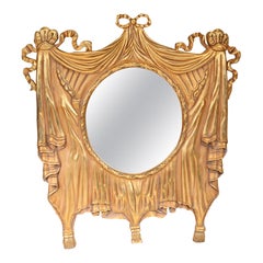 Specchio Art Nouveau Specchio da parete dorato