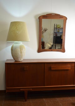 Art Nouveau mirror in finely chiseled wood