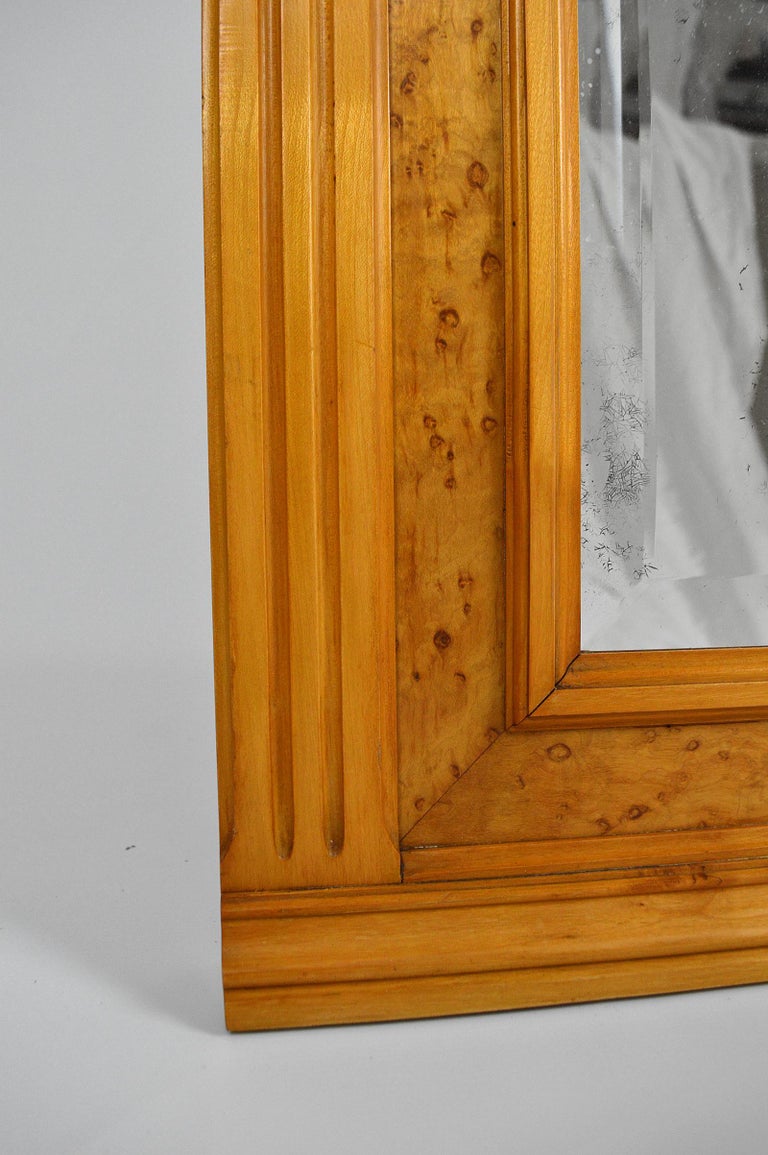 Art Nouveau Mirror Inlaid with Chestnut, France, circa 1900 For Sale at ...