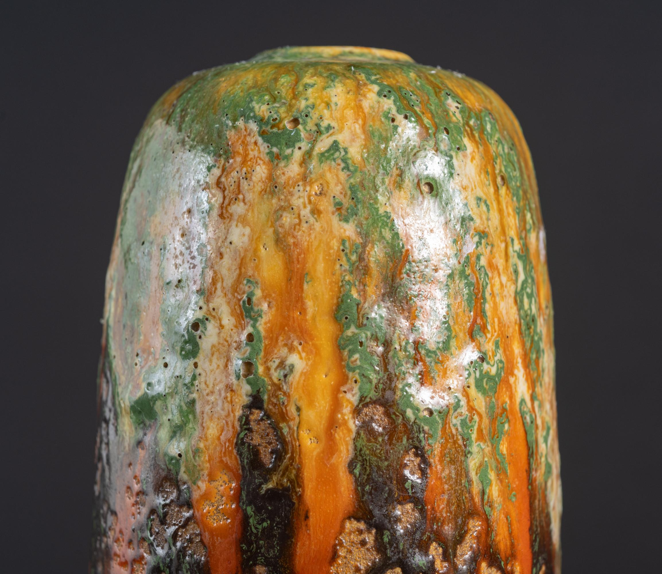 Art Nouveau Molten Glaze Vase by Raoul Lachenal For Sale 3