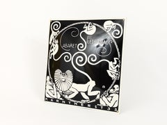 Art Nouveau Moriz Jung Cabaret Fledermaus Vienna Enameled Advertising Sign