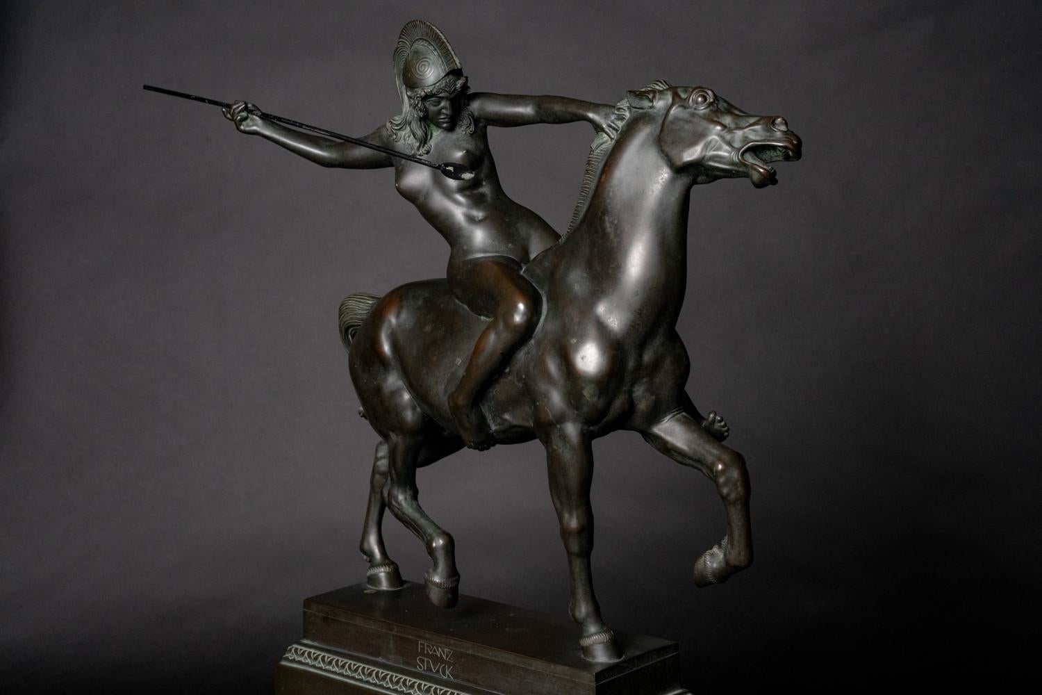 Escultura de bronce Art Nouveau 