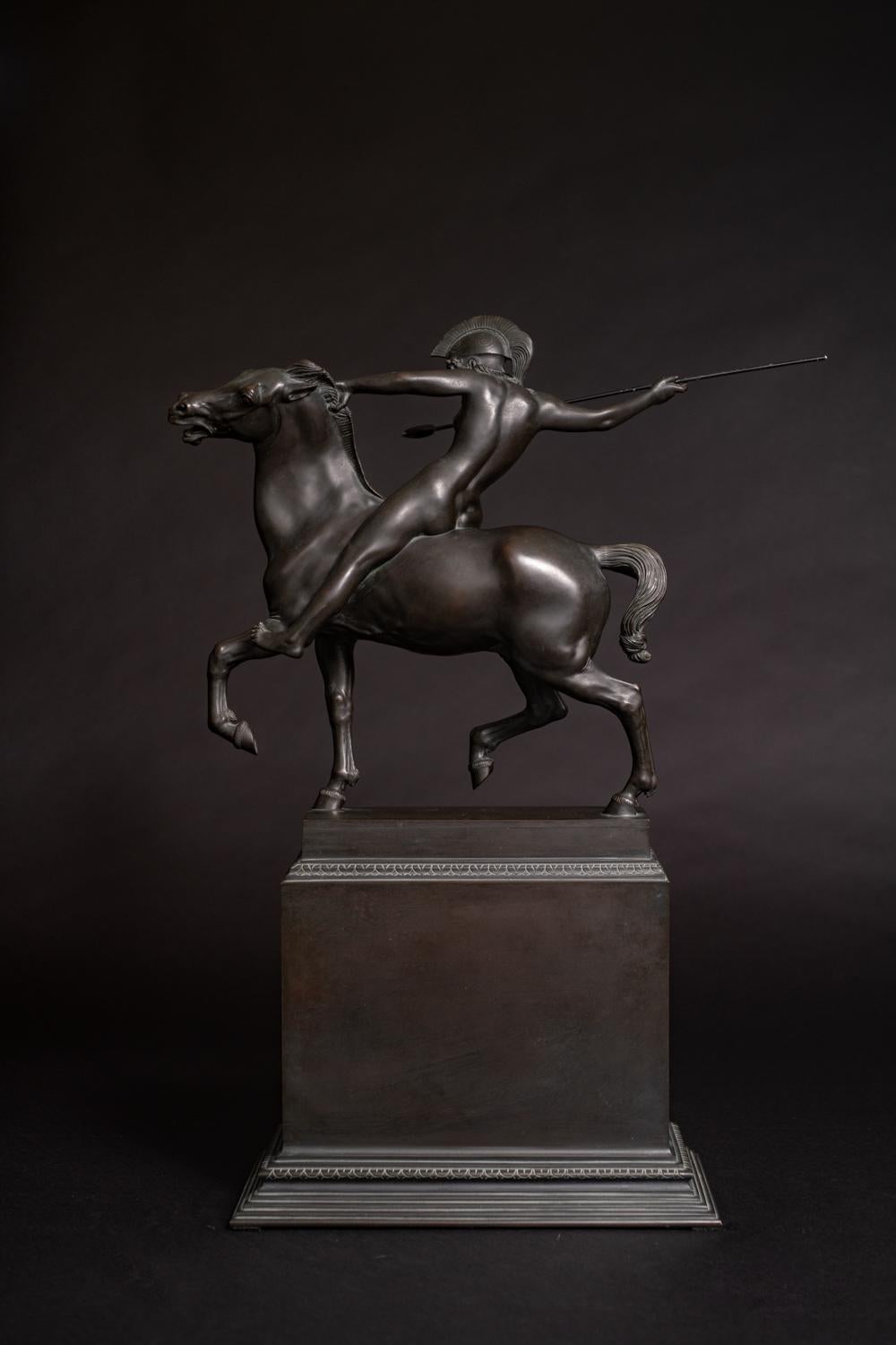 Escultura de bronce Art Nouveau 