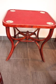 Art Nouveau No. 5 Game Table by Michael Thonet, 1900s