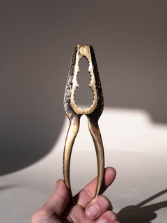 Art Nouveau Nutcracker in Bronze and Brass, Floral Patterns, Late 19th Century