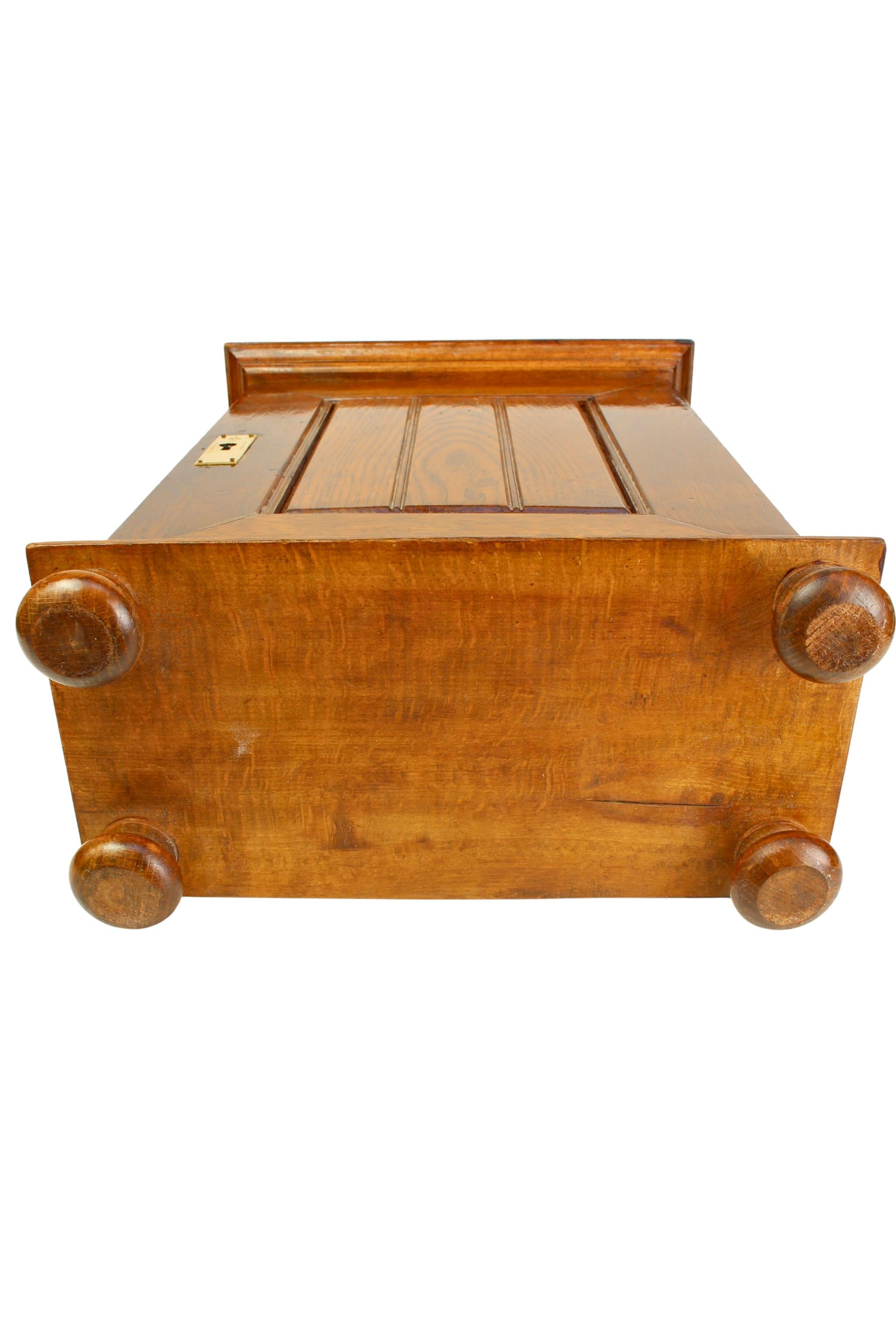 Art Nouveau Oak Apothecary Wall Cabinet, Germany circa 1900 For Sale 3