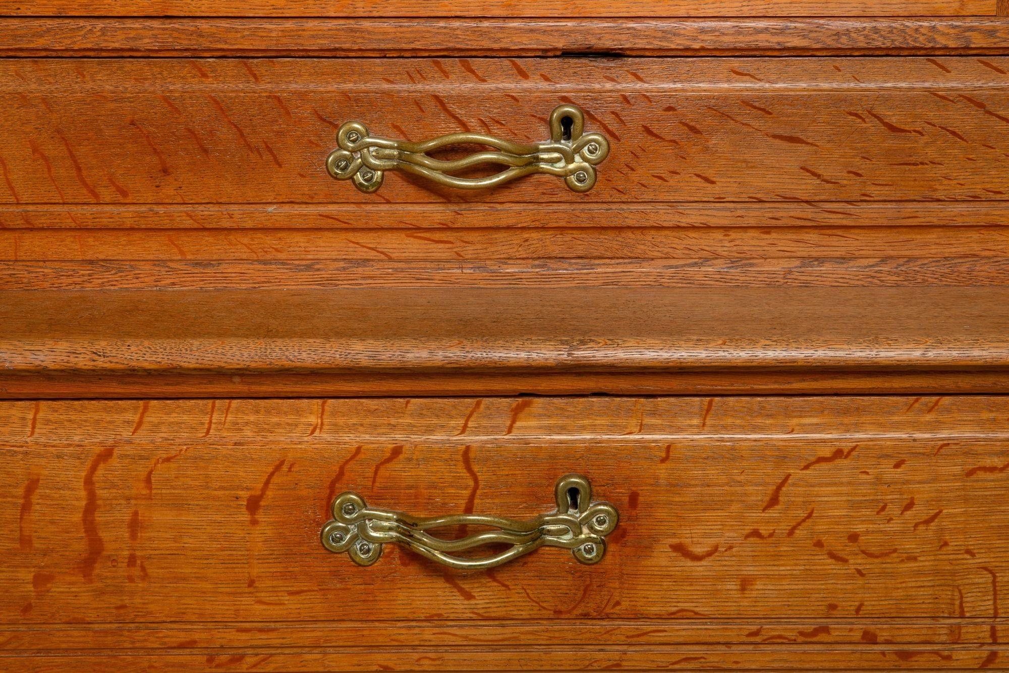 Armadio e comodino in rovere Art Nouveau di Gustave Serrurier-Bovy in vendita 13