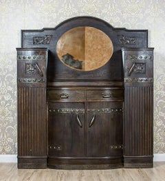 Art Nouveau Oak Cupboard, circa 1900