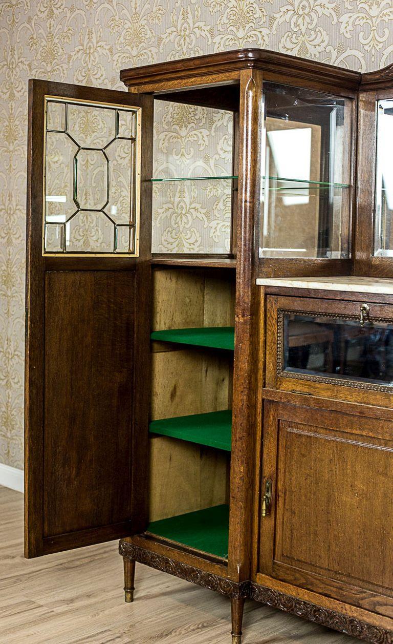 Jugendstil-Schrank aus Eichenholz:: um 1910-1920 im Zustand „Gut“ in Opole, PL