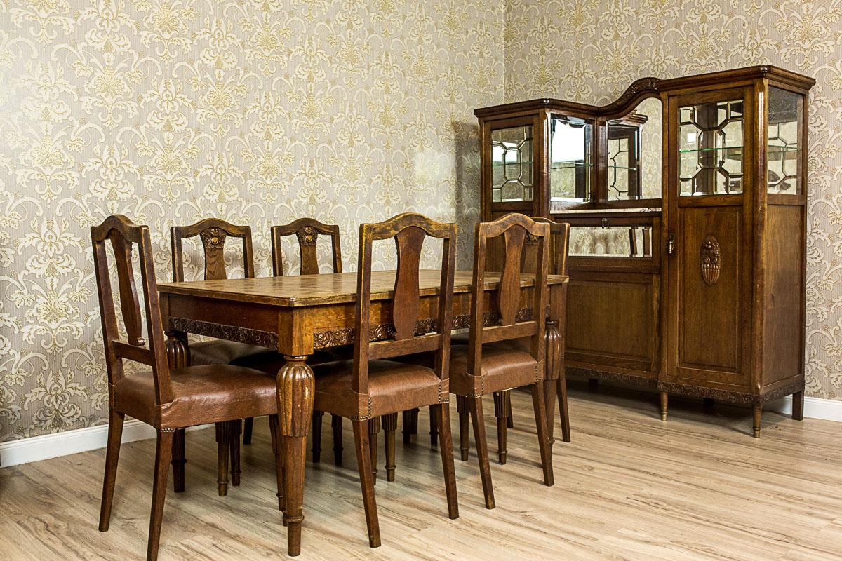 20th Century Art Nouveau Oak Dining Room Suite, circa 1910