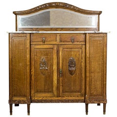 Art Nouveau Oak Sideboard, circa 1910-1920