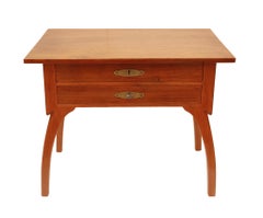 Art Nouveau Oakwood Sewing / Side Table
