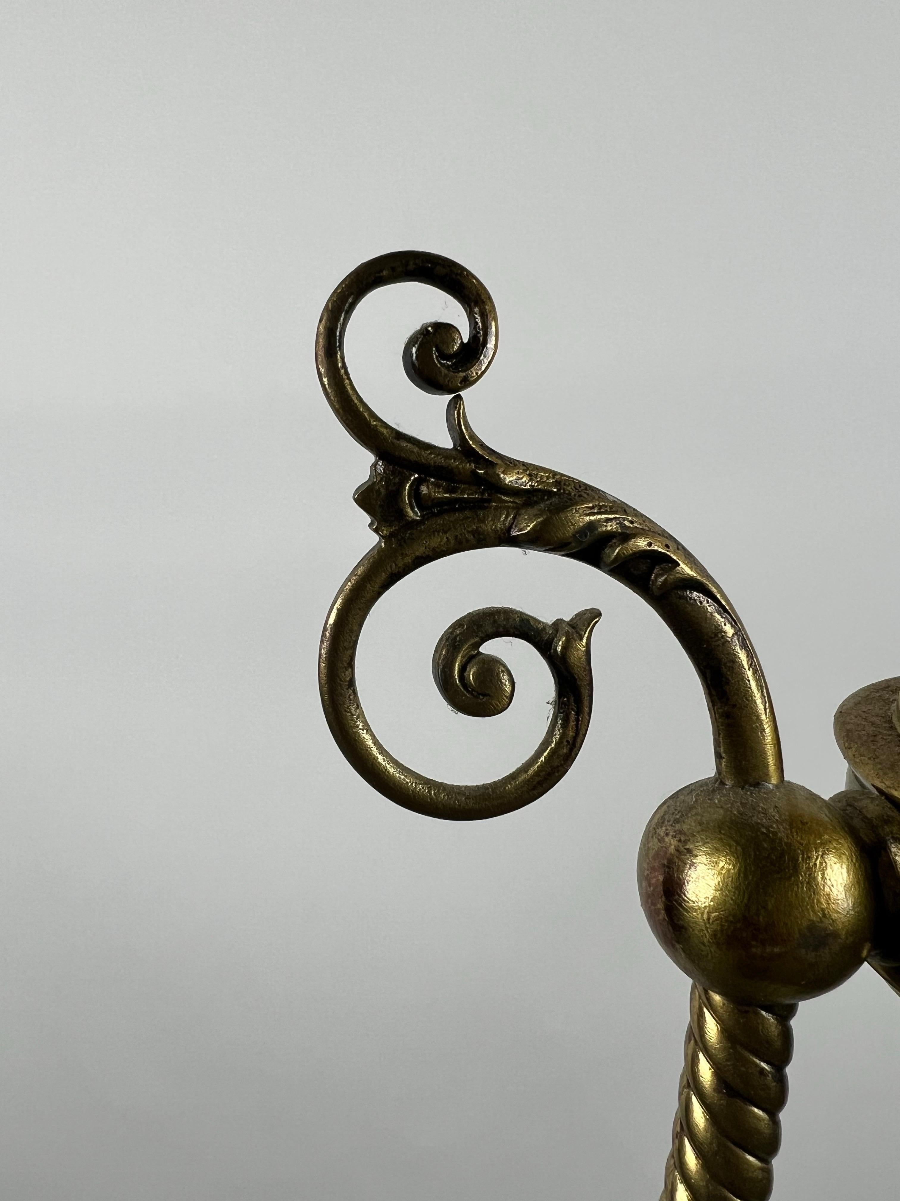 Art Nouveau Opaline Glass & Bronze Chandelier or Pendant 1