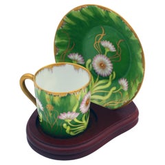 Art Nouveau or Jugendstil Period Demitasse Cup & Saucer by Nymphenburg, Germany