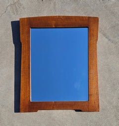 Art Nouveau or Vienna Secession Wall Mirror in Walnut Frame, Austria 1900s