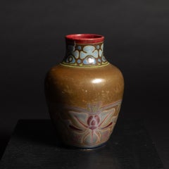 Jugendstil-Orchideen-Schrankvase von Galileo Chini