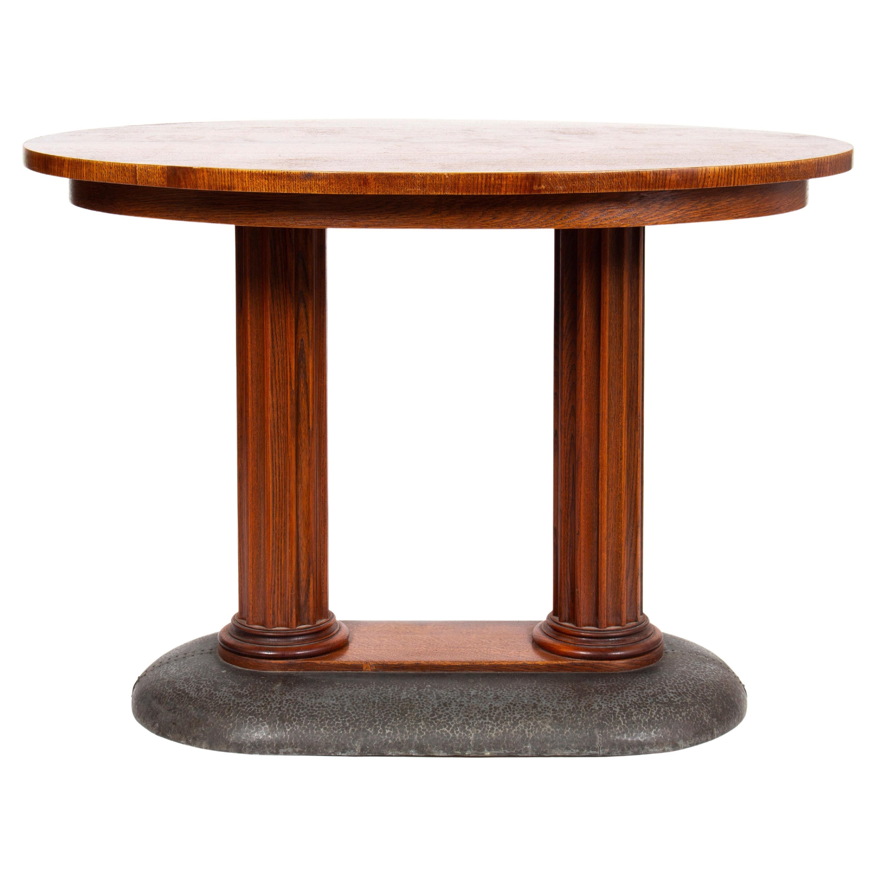 Art Nouveau Oval Table, 1910s For Sale