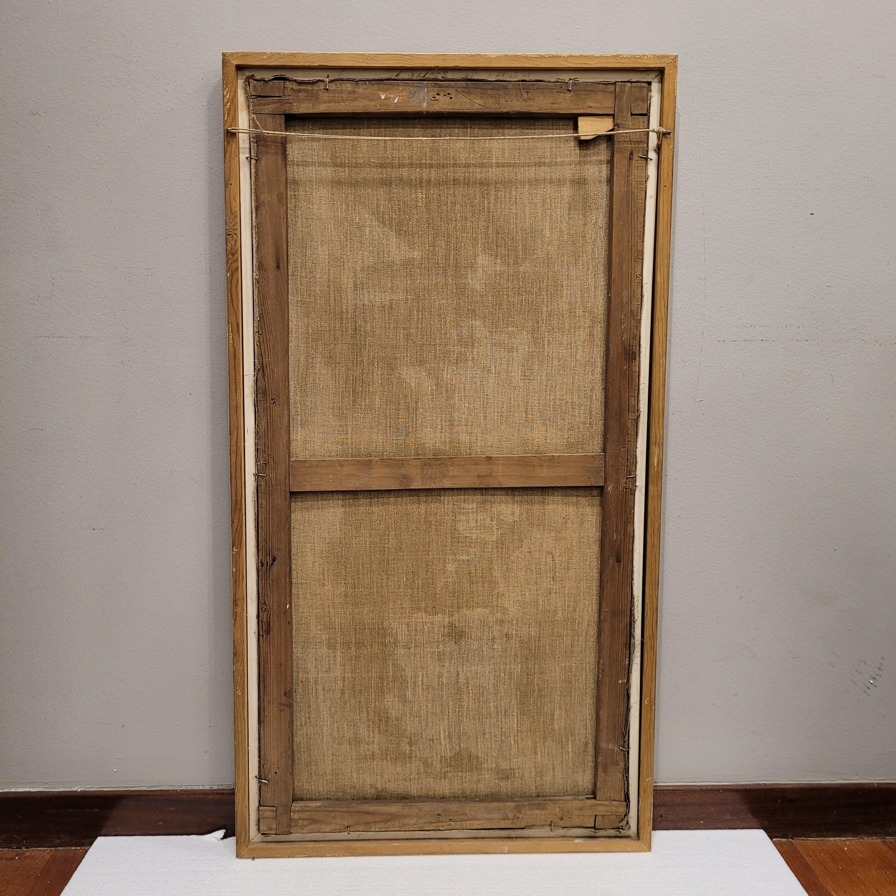 Art Nouveau Gemälde Rosa Blumen von Fernando García Camoyano Spanien im Angebot 9