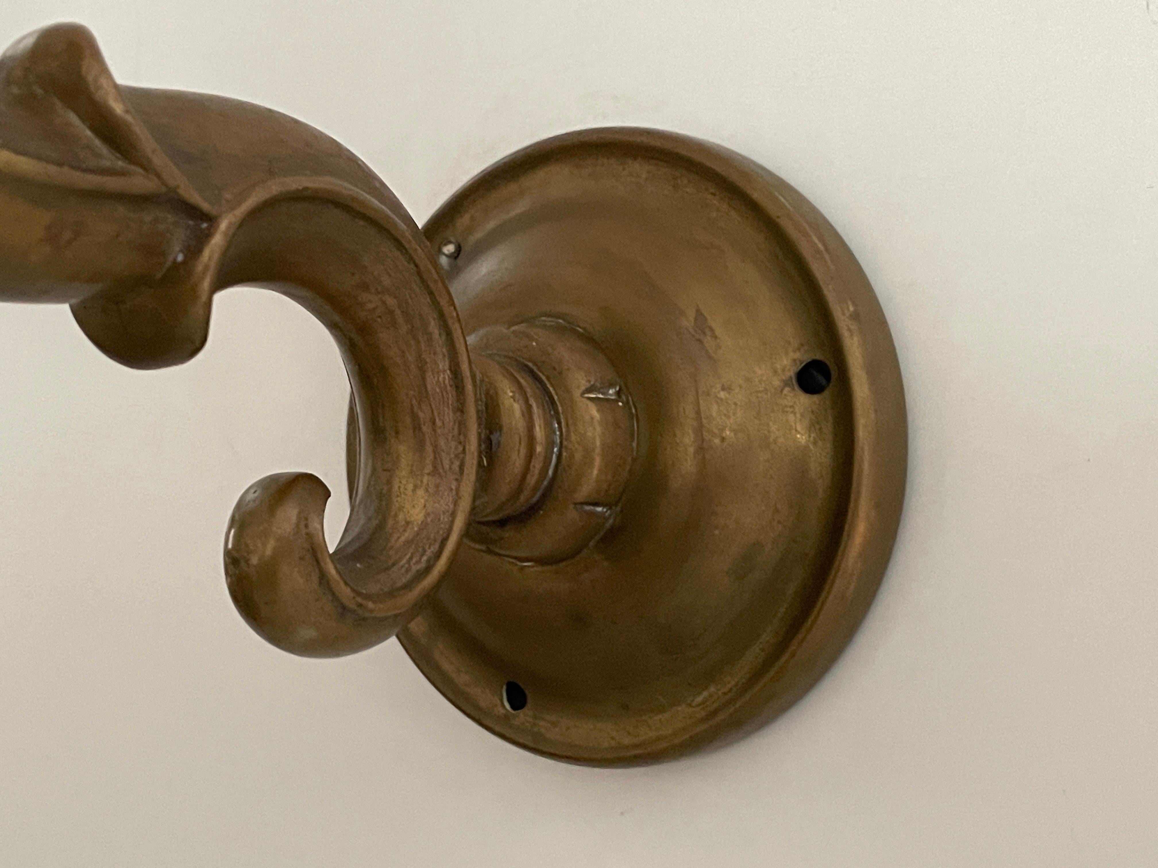 Coppia di lampade Art Nouveau in ottone, anni '40, Germania in vendita 3