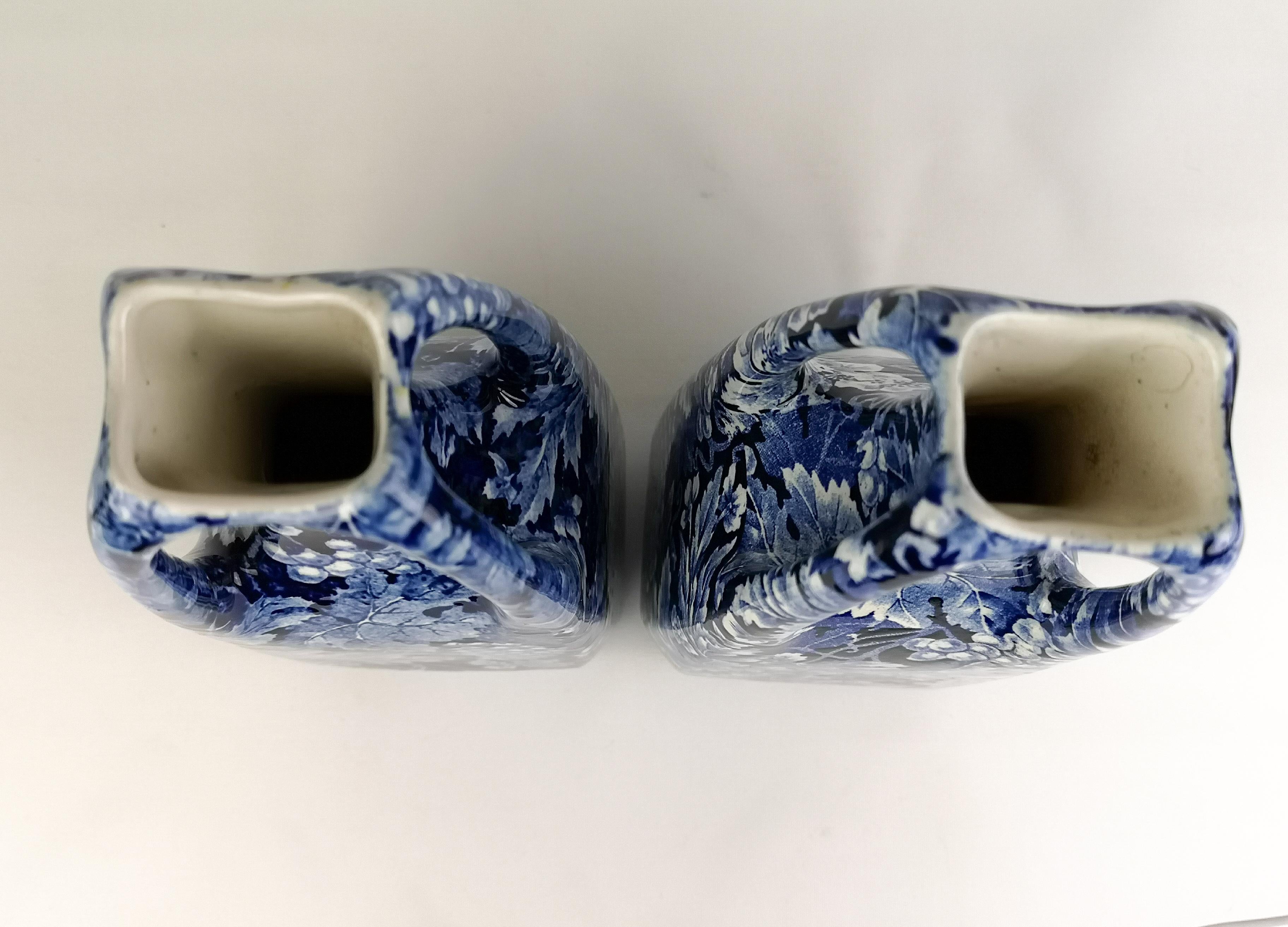 Ceramic Art Nouveau Pair of Vases Druva Rörstrand Sweden