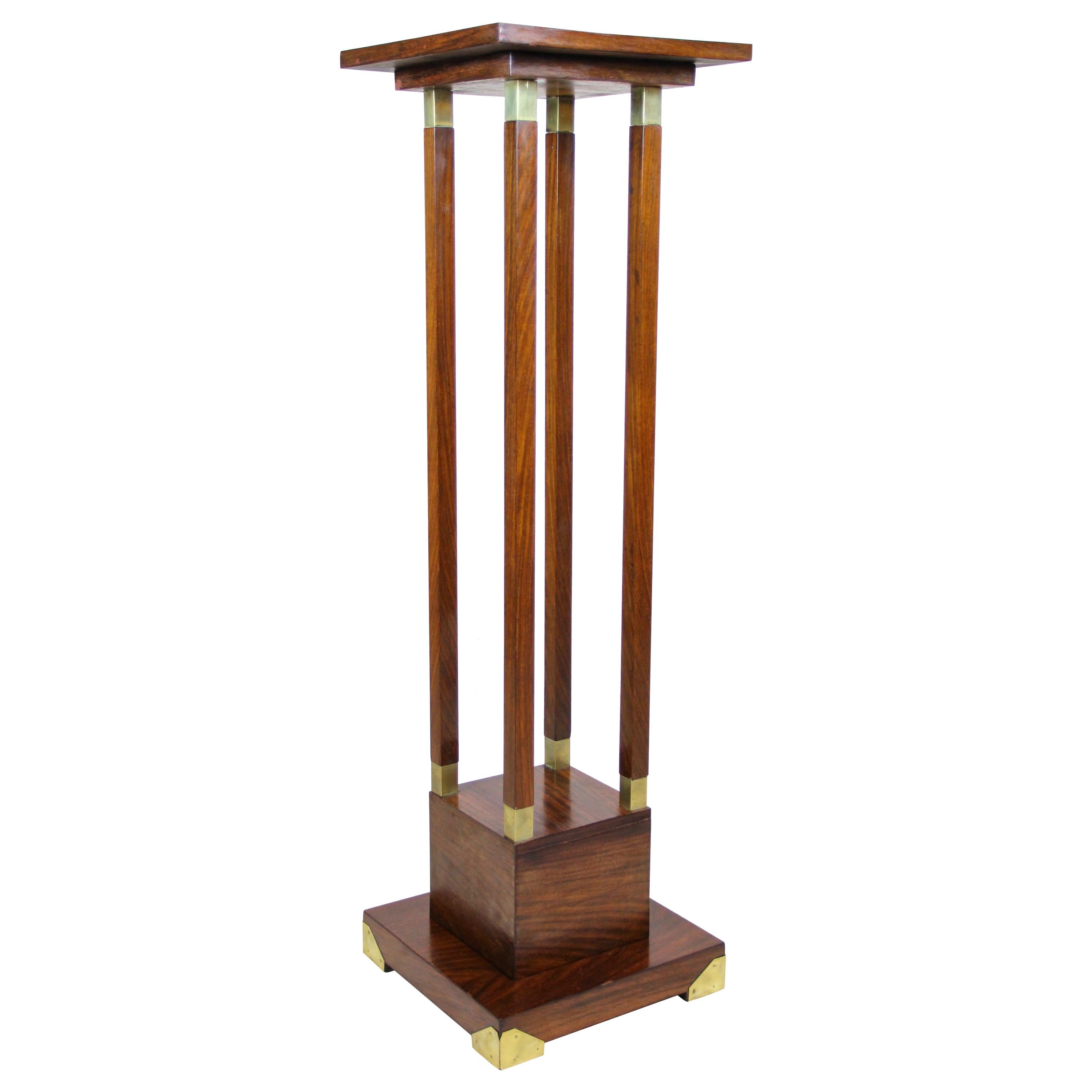 Art Nouveau Palisander Pedestal, Austria, circa 1900 For Sale