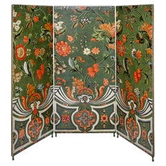 Jugendstil- Paraventschirm, Deutschland, frühes 20. Jahrhundert