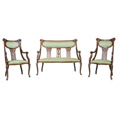 Antique Art Nouveau Parlor Set, Circa 1910