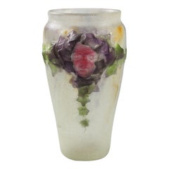 Art Nouveau Pâte De Verre "Masques" Vase by Gabriel Argy-Rousseau