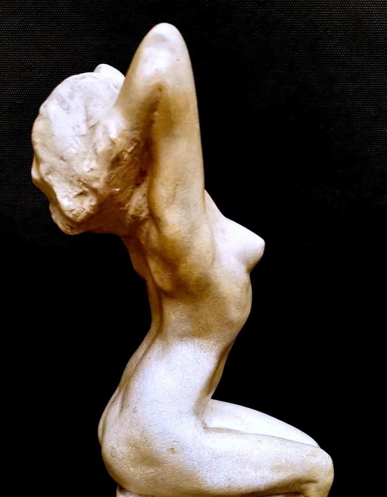 Sculpture en plâtre patiné Art nouveau de Paris de Joseph Zomers, Belgique en vente 5