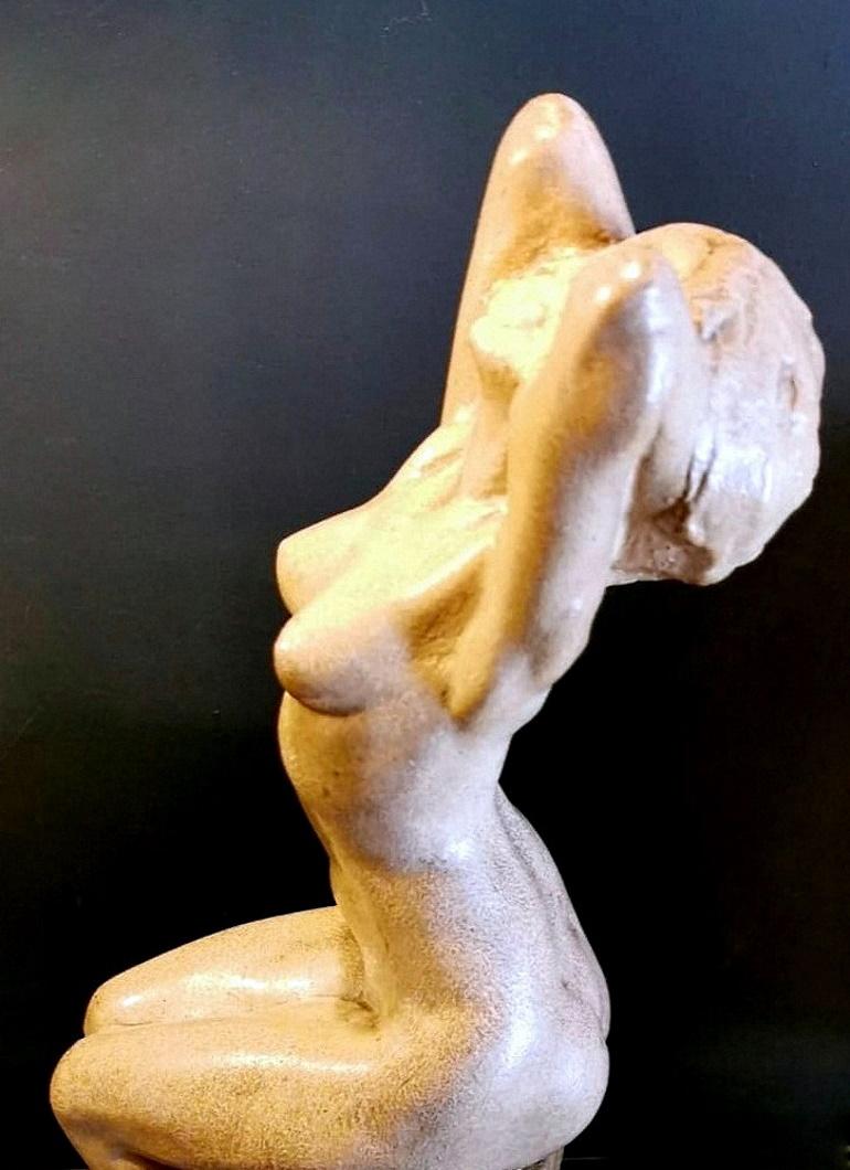 Début du 20ème siècle Sculpture en plâtre patiné Art nouveau de Paris de Joseph Zomers, Belgique en vente