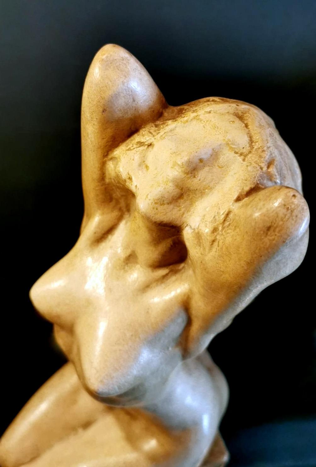 Sculpture en plâtre patiné Art nouveau de Paris de Joseph Zomers, Belgique en vente 1