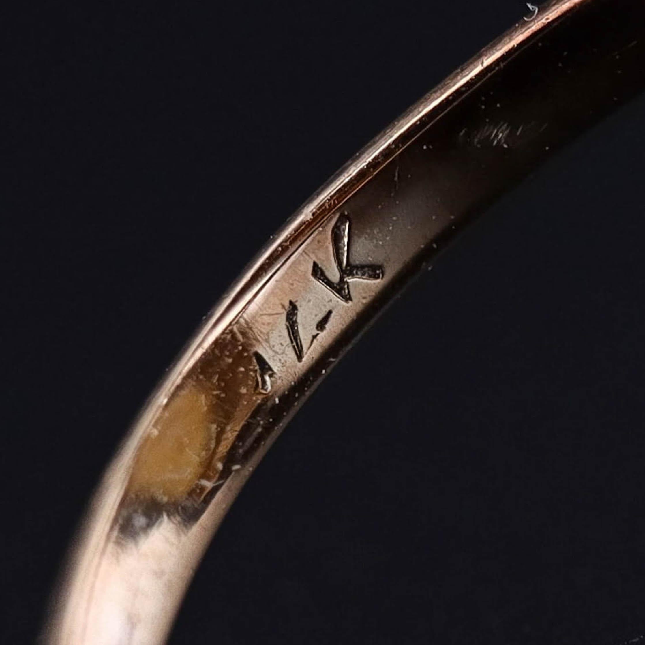 Jugendstil-Perlenring aus 14k Gold mit Perlen im Zustand „Gut“ im Angebot in Lewisburg, PA