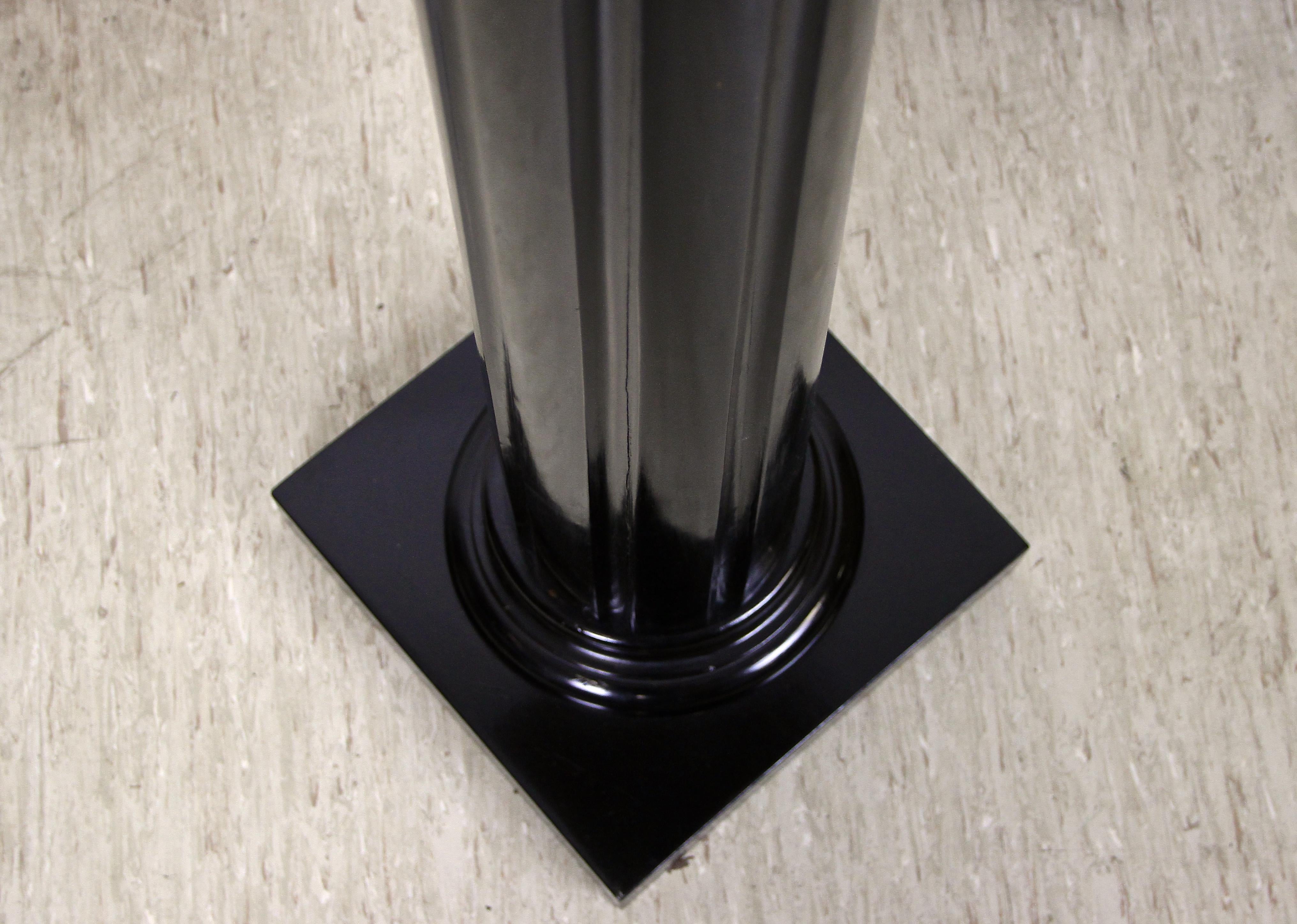 Art Nouveau Pedestal/ Column Ebonized Beechwood, Austria, circa 1900 For Sale 5