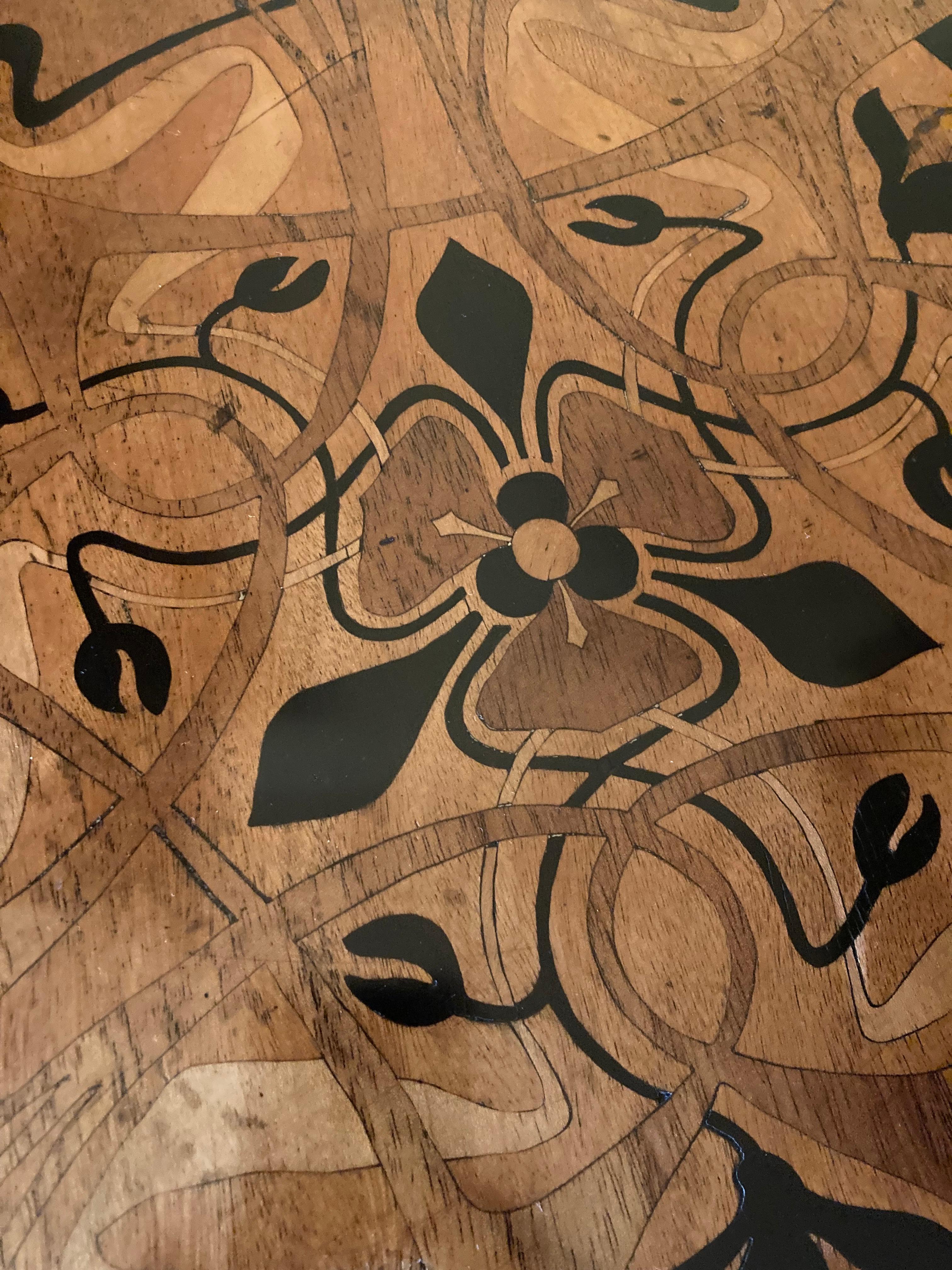 Pedestal Art Nouveau, soporte para plantas, Italia, hacia 1910 Madera en venta